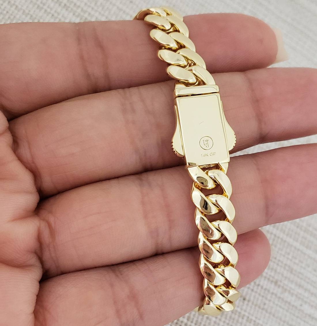 14K Gold Plated Cuban Monaco Choker Chain Neclace